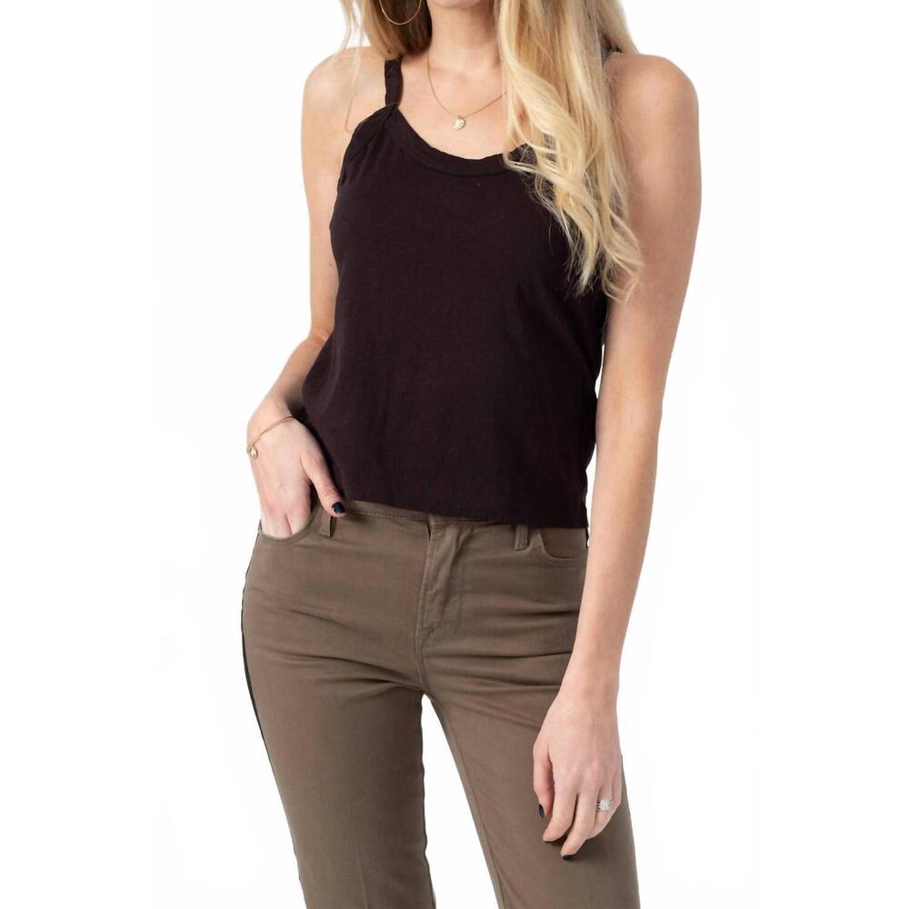 NEW RE/DONE modern jersey tank top in black